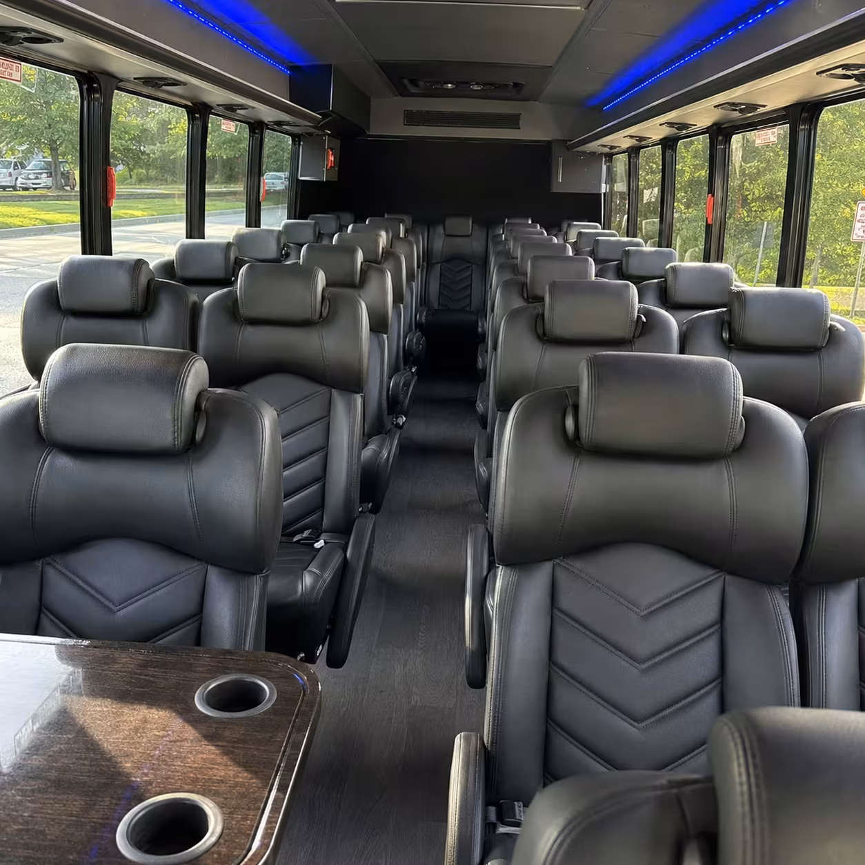 28 passenger minibus inside