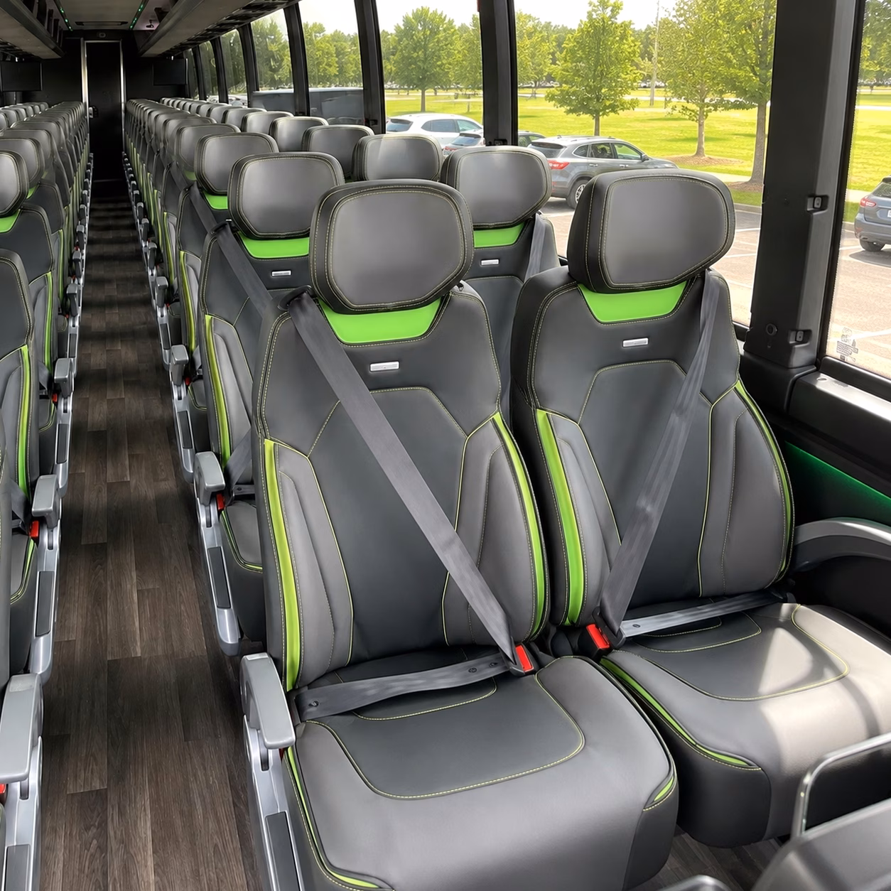 auburn charter bus interior