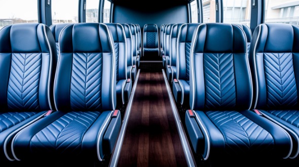 auburn 20 passenger minibus inside