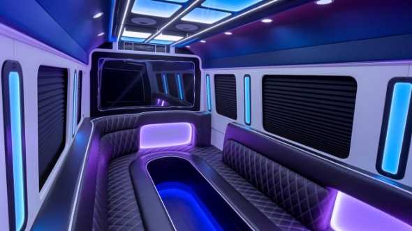 party bus rental interior auburn